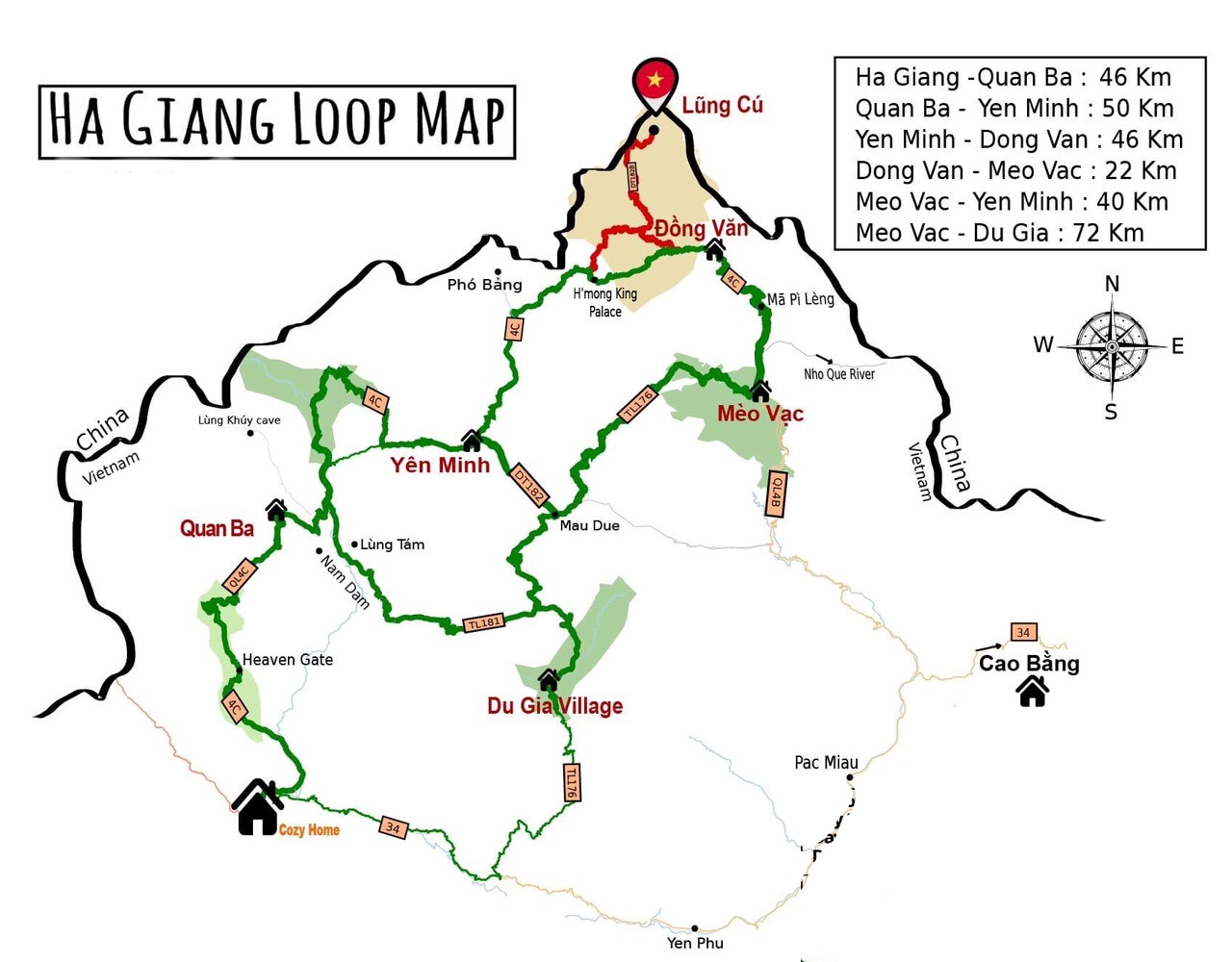 Carte de Ha Giang